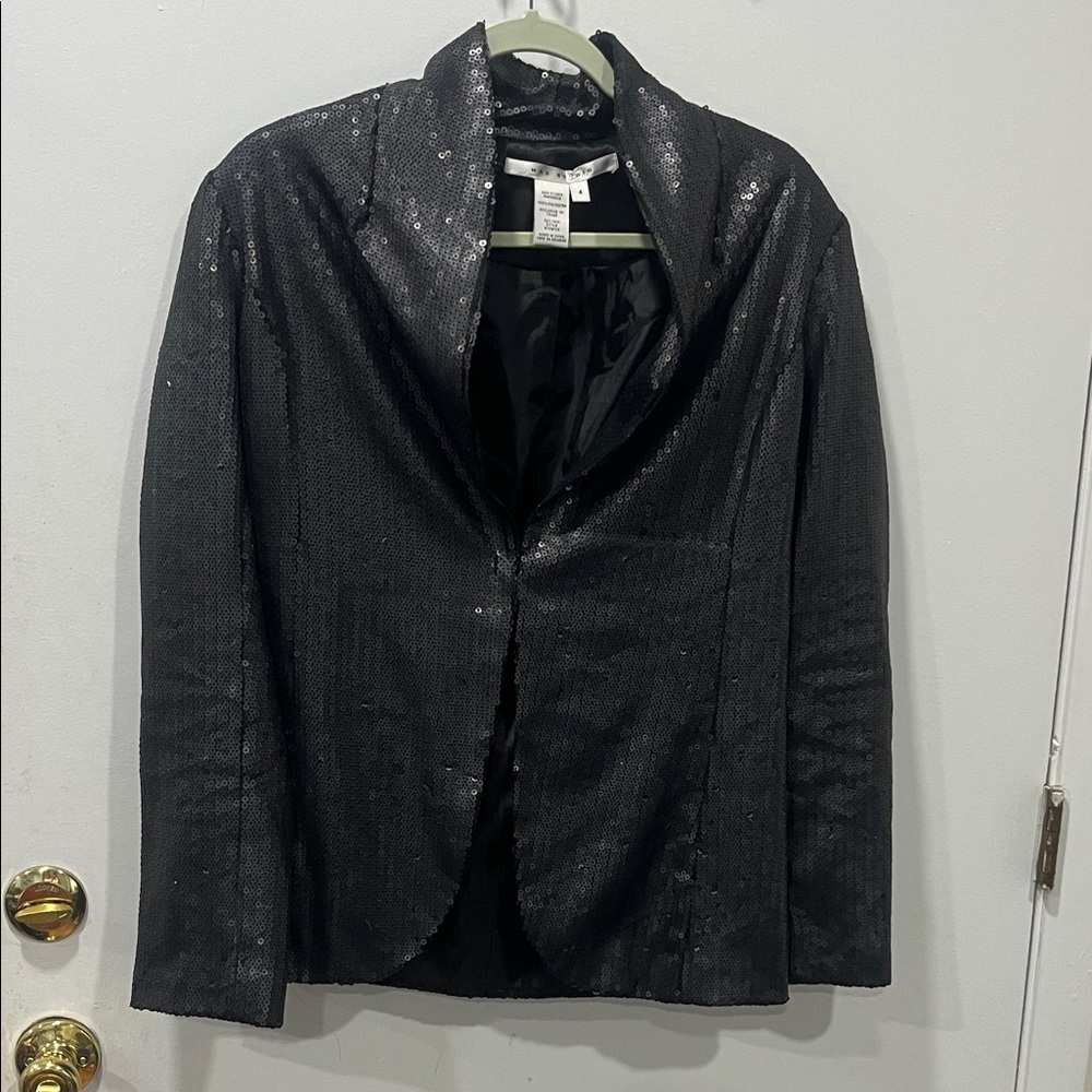 Max Studio Black Sequin Blazer